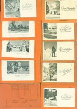Lot mit 21 AK Winteridylle Jede Musterkarte enthält meist 1-2 nicht mitgezählte AK´s Musterkarten Original aus Metzarchiv Bestellvorgänge und Auflagenzahlen Neujahr Posten 21 bis 100 AK