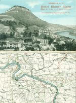01824 O8305 Königstein , Sächs Schweiz Klapp AK Hotel Blauer Stern