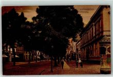 19322 O2900 Wittenberge , Prignitz - Bahnstraße Allee Litfaßsäule Kind