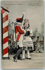 50667 W5000 Köln Stadt 1909 - Gruss vom Kölner Karneval Kinder Tracht Korb Wachhäuschen Kostüm
