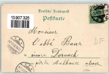 55116 W6500 Mainz a Rhein 1900 Lithographie Marktbrunnen Marktplatz Straßenbrücke