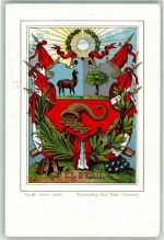 Lithographie Wappen Verlag Paul Kohl Nr.52