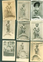 Lot mit 25 AK Manneken-Pis Motiv Belgien Posten 21 bis 100 AK