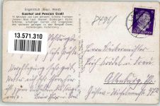93462 W8496 Engelshütt , Oberpf - Gasthaus Graßl Dorfbach Schwäne