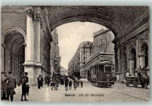 16100 Genova 1913 - Via XX Settembre Straßenbahn