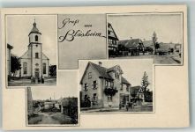 67113 Blaesheim 1918 Foto AK Kirche