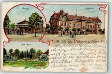 14727 O1831 Döberitz 1902 Lithographie Wache Kaserne Feldaltar Geschütze
