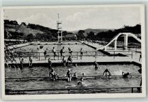 64739 W6128 Höchst i Odw - Sportschwimmbad Sprungturm Wasserrutsche