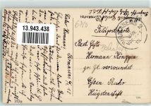 66953 W6780 Pirmasens 1915 - Bahnhof Uhr Laterne Frau Korb Gruss