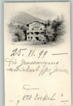 87549 W8977 Rottach , Allgäu 1899 Gebrauchsspuren Adelskorrespondenz Villa in Rottach Ort handschriftlich