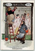 Fensterputzerinnen Lustige Blätter Nr.74 Zille, H. Künstlerkarte