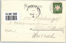 87549 W8977 Rottach , Allgäu 1899 Gebrauchsspuren Adelskorrespondenz Villa in Rottach Ort handschriftlich