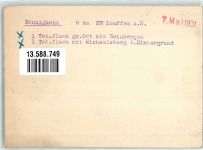 74357 W7124 Bönnigheim 1931 KEINE AK Original aufmontierte Verlagsmusterkarten Rathaus Villa Böhringer Burg