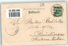 60308 W6000 Frankfurt am Main 1898 Künstlerkarte sign. B. Kannfeld