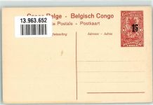 Kinshasa Léopoldville Ganzsache Bananenplantage