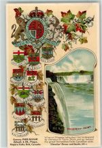 Niagara Falls Prägedruck Wappen Niagara Falls Prospect Point