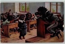 Hundeschule vermenschlicht TSN Serie 1572 AK Thiele, Arthur