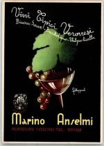 Monteforte d'Alpone Marino Anselmi Vini Cipici Veronesi Wein Künstlerkarte