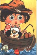 Kinder Augen aus Plastik Ruderboot Augen AK