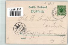 01683 O8255 Nossen 1896 Gebrauchsspuren Schloß Stadtschule Bahnhof Lithographie Bahnpost Leipzig- beschnitten