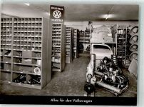 87700 W8940 Memmingen Foto AK VW-Ersatzteillager Steigmüller Memmingen