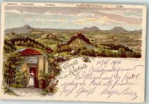 73072 W7322 Donzdorf 1900 Gebrauchsspuren Lithographie Gasthaus Kuchalb