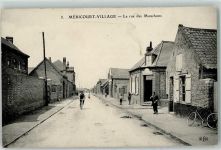 62680 Mericourt 1912 - la Rue des Mouchons Fahrrad