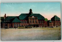 60308 W6000 Frankfurt am Main 1917 - Neuer Ostbahnhof Kutsche Straßenbahn