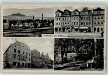 Greiffenberg Gryfow Slaski 1942 Gebrauchsspuren Marktplatz Prenzelgarten Greiffenstein Feldpost WK II Res. Lazarett