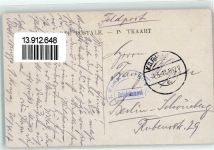 Laitieres Flamandes - Contravention Polizei AK Hundekarren 1917 Gebrauchsspuren