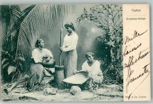 Colombo Foto AK Tracht Frau Ort lt. Stempel