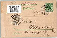 78098 W7740 Triberg im Schwarzwald 1898 Gebrauchsspuren Tracht Wallfahrtskirche Gerwig-Denkmal Lithographie Verlag Louis Glaser