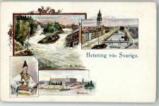 Stockholm Lithographie Göteborg Trollhättan Tracht