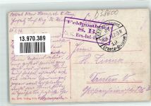 54370 Vaucourt 1916 - Ruinen Letzte Bewohner Feldpost WK I S. B. 5. K. Ers.-Inf.-Rgt. 32