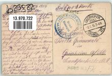 67500 Haguenau Hagenau 1916 Gebrauchsspuren St. Georgskirche Alter Brunnen Wasserturm Museum Dragoner Kaserne Lithographie Feldpost WK I Landst. Rekrut-Ausbildungs-Batl. 4. Kompagnie