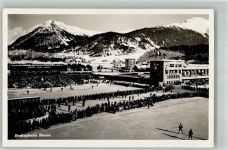 Davos Platz Wettkampf Eishockey 1941 Foto AK