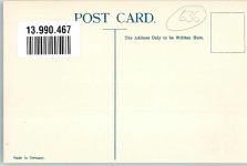 Port Louis Lithographie Wappen Briefmarkenkarte