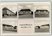 89231 W7910 Neu-Ulm Foto AK WK II Stempel Ludendorffkasserne