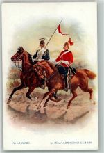 Oilette Nr. 8738 British Army Uniform 17. Lancers Dragoon Guards Uniform Tucks