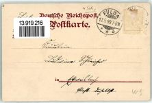 50321 W5040 Brühl , Rheinl 1899 Lithographie Kgl. Schloß Ev. Kirche