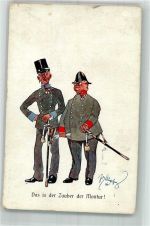 Verlag B.K.W.I. 583-5 Humor Soldaten Schönpflug, F. Gebrauchsspuren