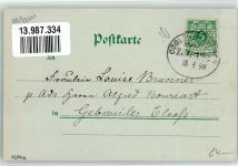 56130 W5427 Bad Ems 1899 Lithographie Wandelbahn Denkmal d. Kaiser Wilhelm I.