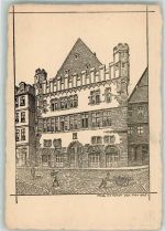 60308 W6000 Frankfurt am Main 1905 KEINE AK sign. Franz von Horen Künstlerkarte Ort handschriftlich