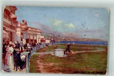 Monte Carlo 1913 Künstlerkarte Schießstand sign. Oilette