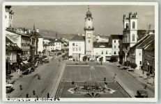 Banska Bystrica Neusohl 1941 Foto AK Auto LKW Omnibus Geschäft