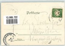 85354 W8050 Freising , Oberbay 1899 Lithographie Adelskorrespondenz