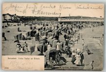 Swinemünde Swinoujscie 1905 Foto AK Schwimmbad Strand