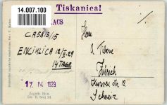 Zagreb 1929 Foto AK Litfaßsäule Geschäft Briefmarke Bildseite