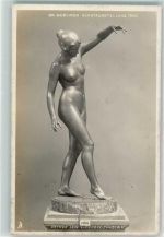 W1000 Berlin Mitte Lewin-Funcke Tänzerin Große Berliner Kunstausstellung Tuchs Serie II Skulptur (Erotik) 1905 Foto AK