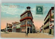 Havanna La Habana Foto AK St. Lornezo Street Briefmarke bildseitig